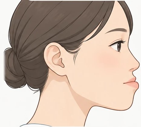 下顎前突の横顔