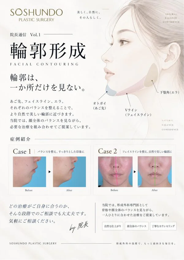 院長通信 Vol.1 輪郭形成 ―輪郭は、一か所だけを見ない―の紙面